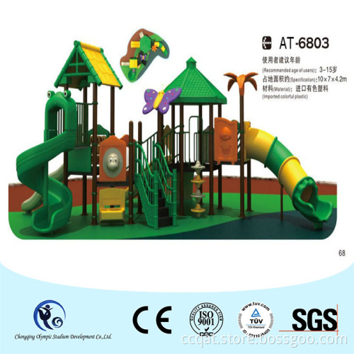 Imported reinforced plastic slide kids playground equipment for parks